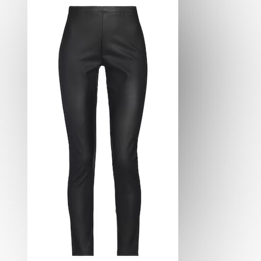 Junya Watanabe Comme des Garcons Black Coated Nylon Minimalist Leggings